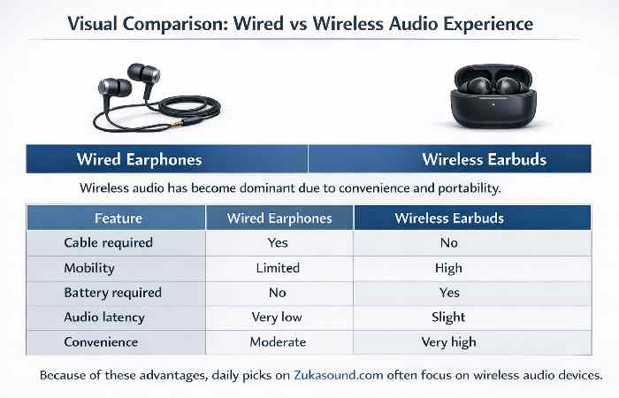 comparison of wireless earbuds features battery sound design