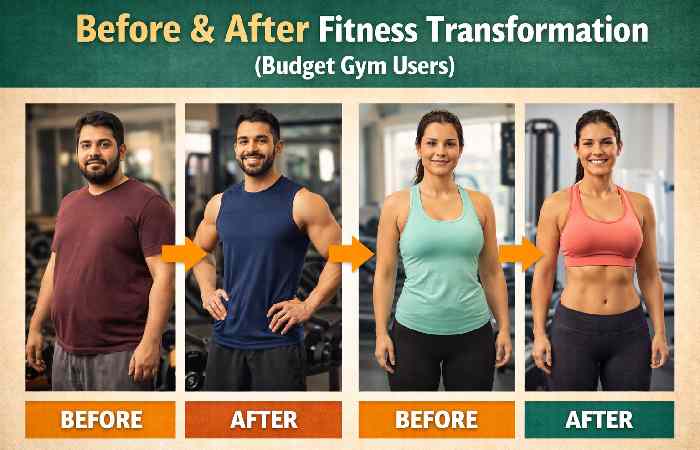 before and after fitness transformation