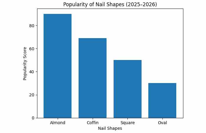 popularity of nail shapes