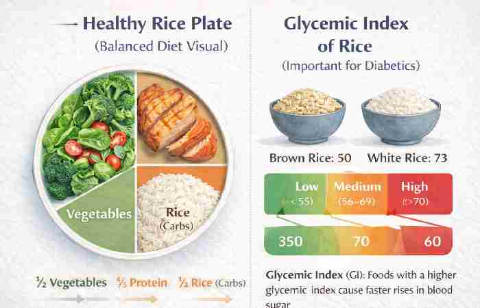 healthy rice plate